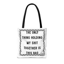 Load image into Gallery viewer, Holding My Shit Together Tote Black