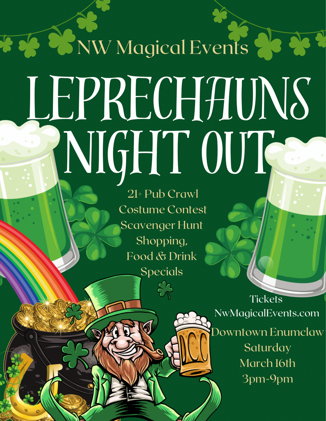 Leprechauns Night Out Ticket